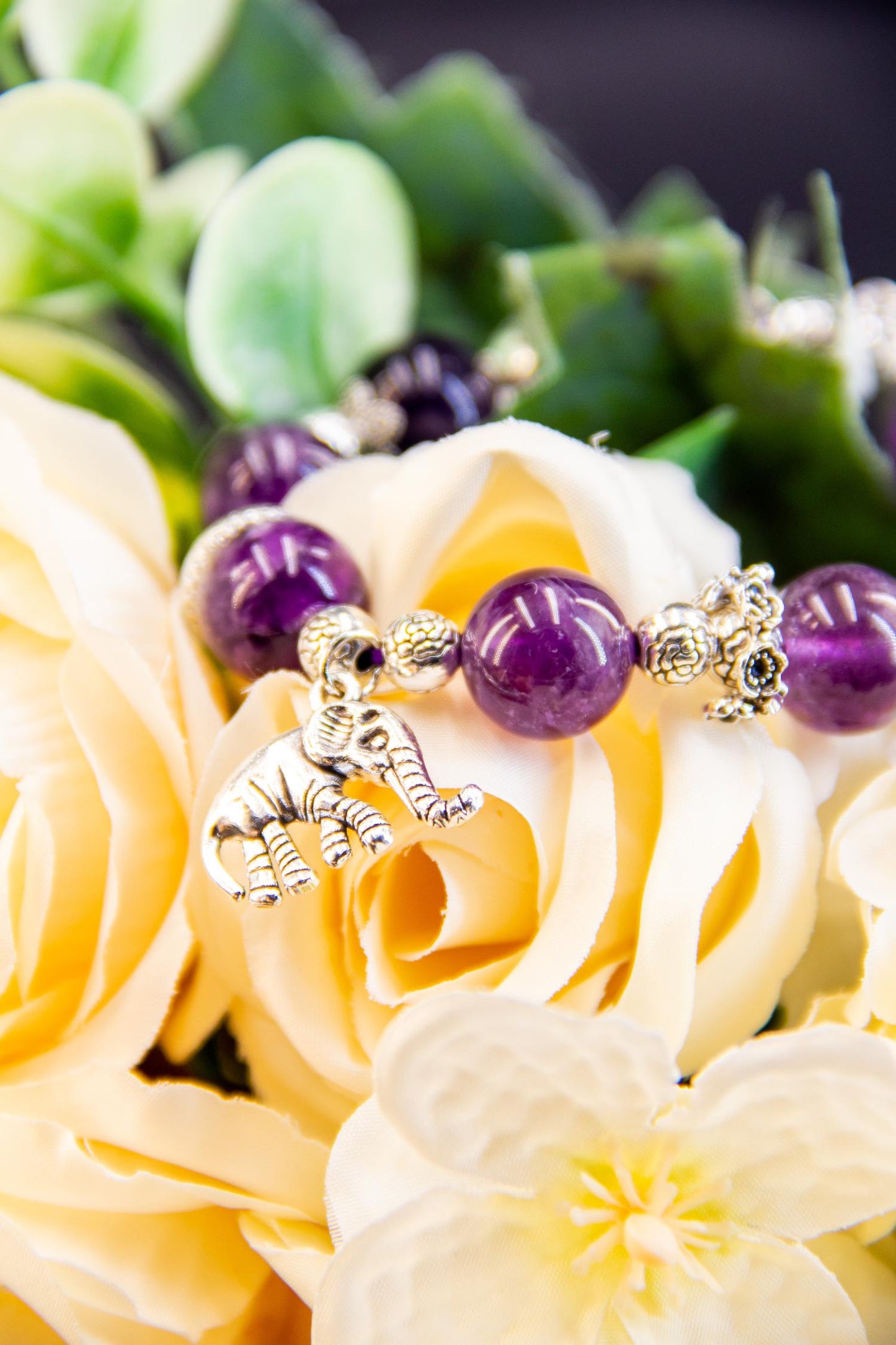 Amethyst Charm Bracelet - A Blend of Elegance and Symbolism