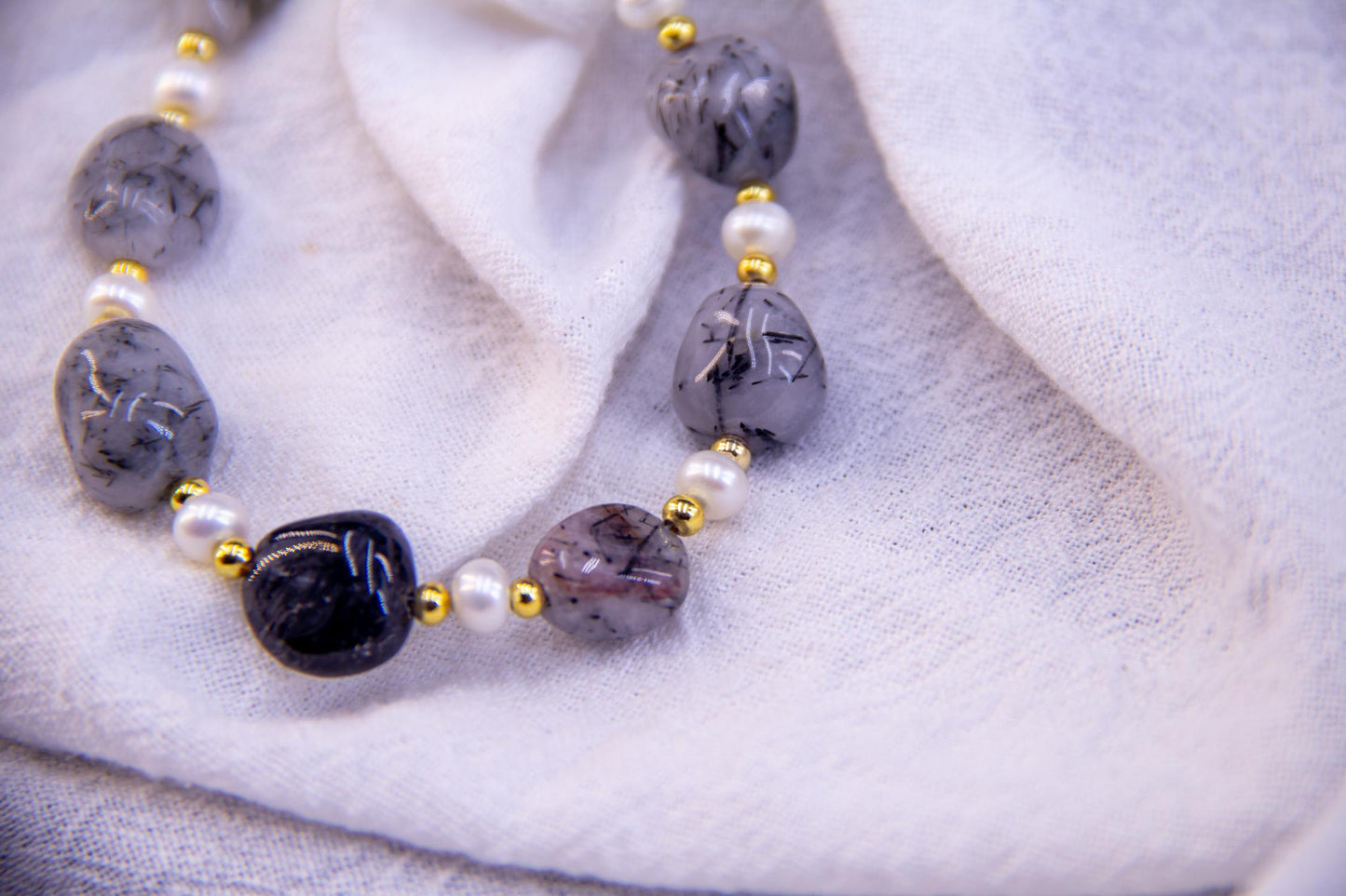 Black Rutilated Quartz Bracelet – Power & Protection