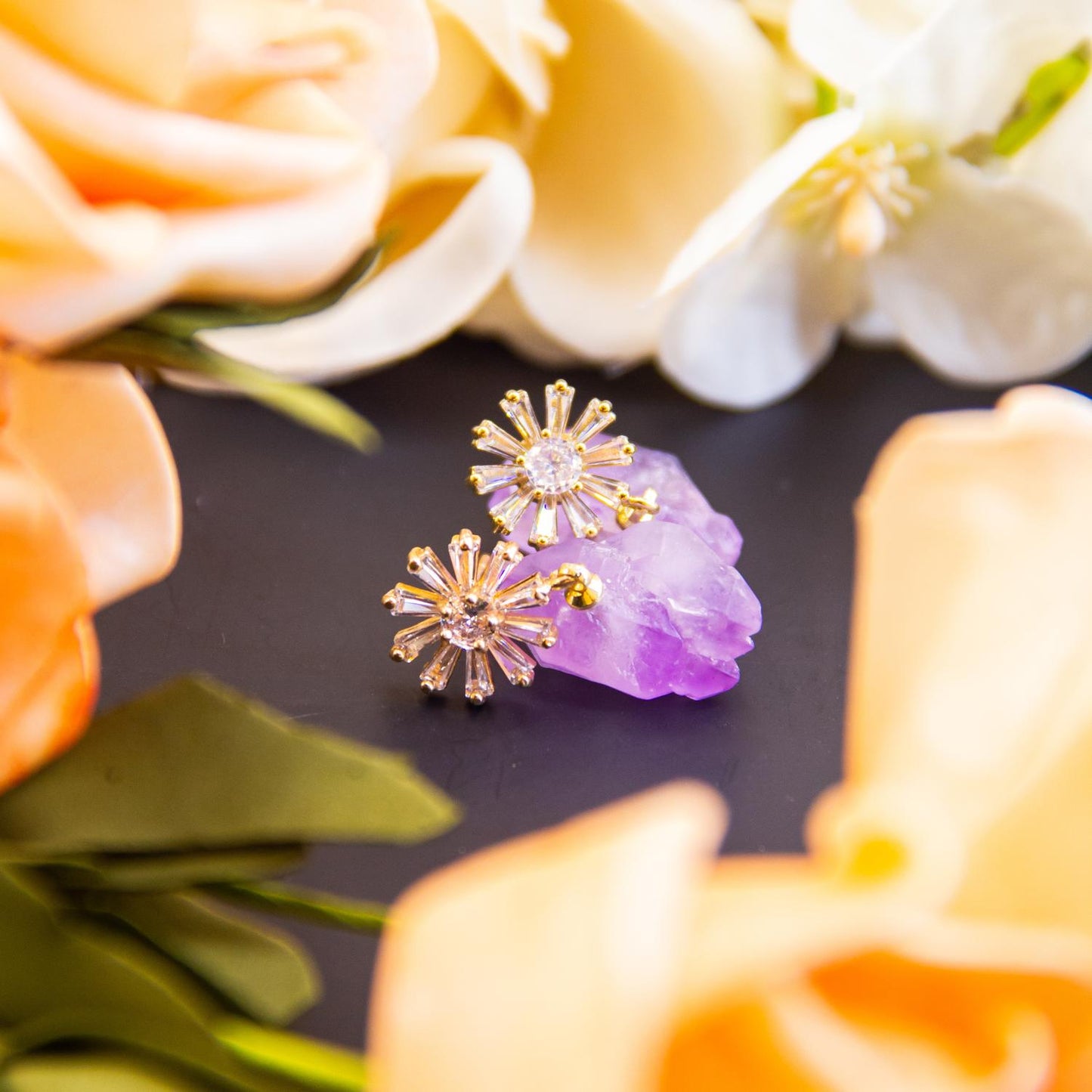 Amethyst Earrings: A Fusion of Natural Beauty and Sparkling Elegance