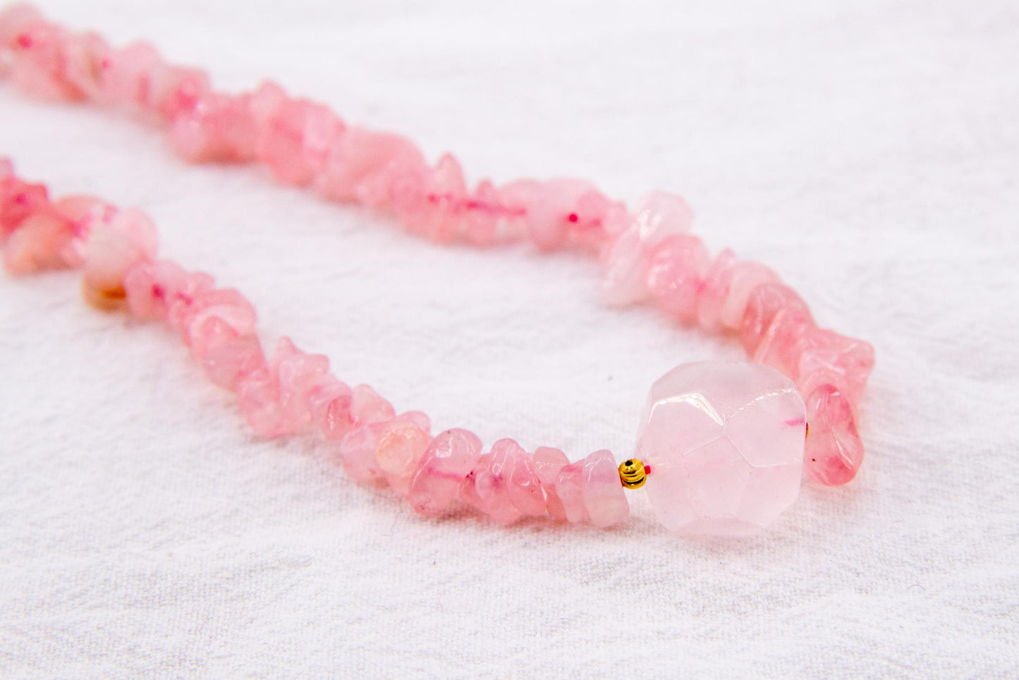 Rose Quartz Fragment Necklace