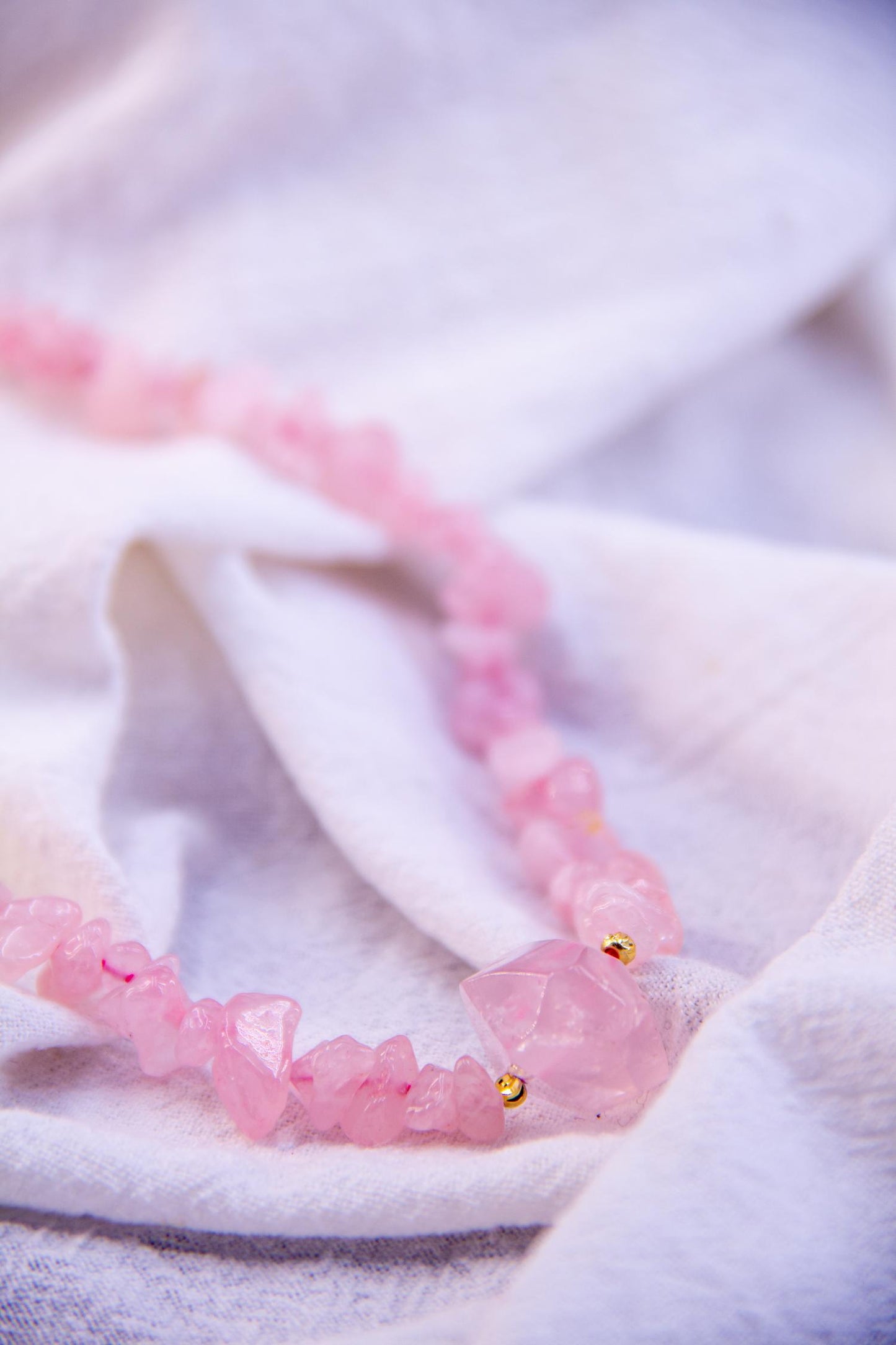 Rose Quartz Fragment Necklace