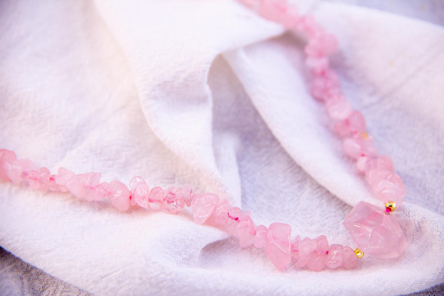 Rose Quartz Fragment Necklace