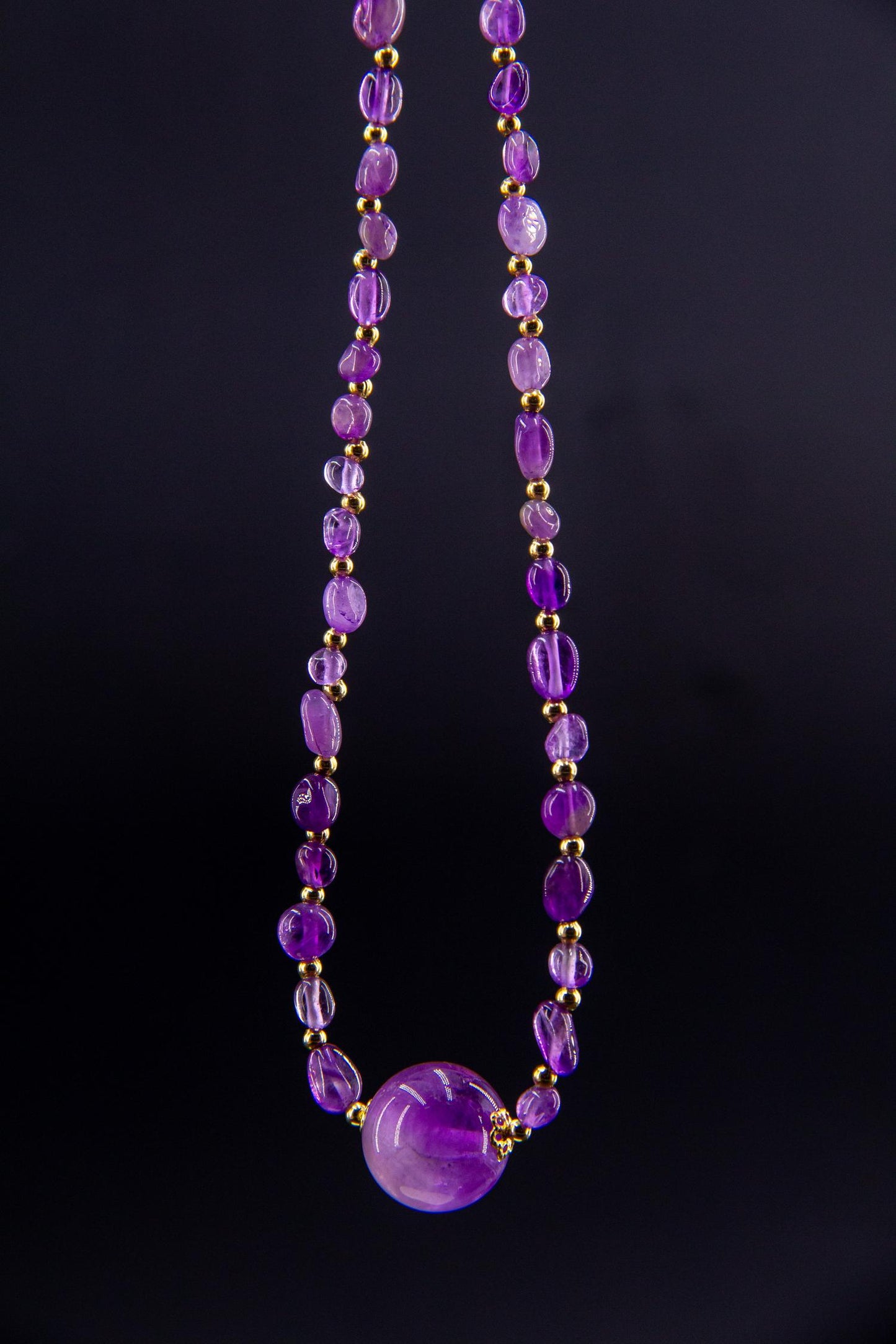 Collar de Amatista Natural (Cristal Uruguayo)