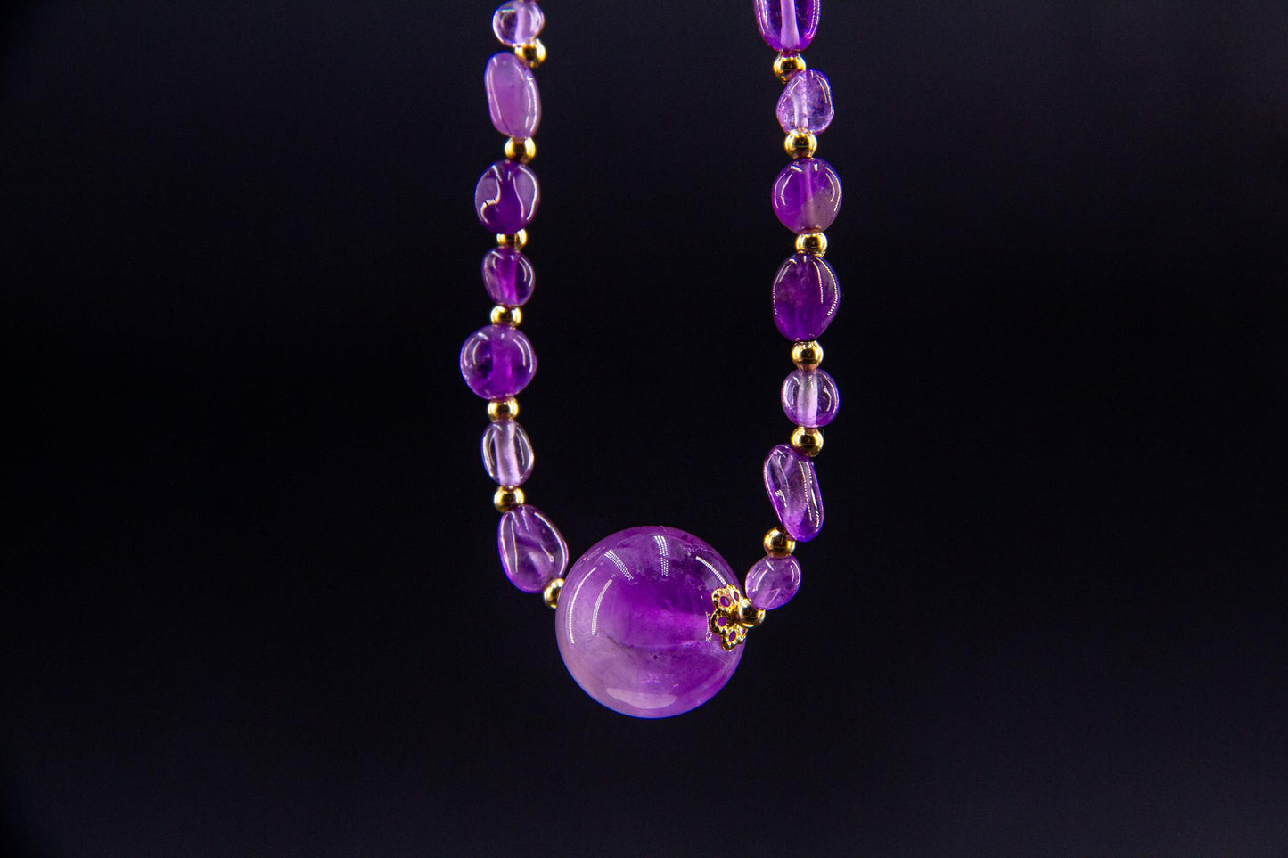 Collar de Amatista Natural (Cristal Uruguayo)