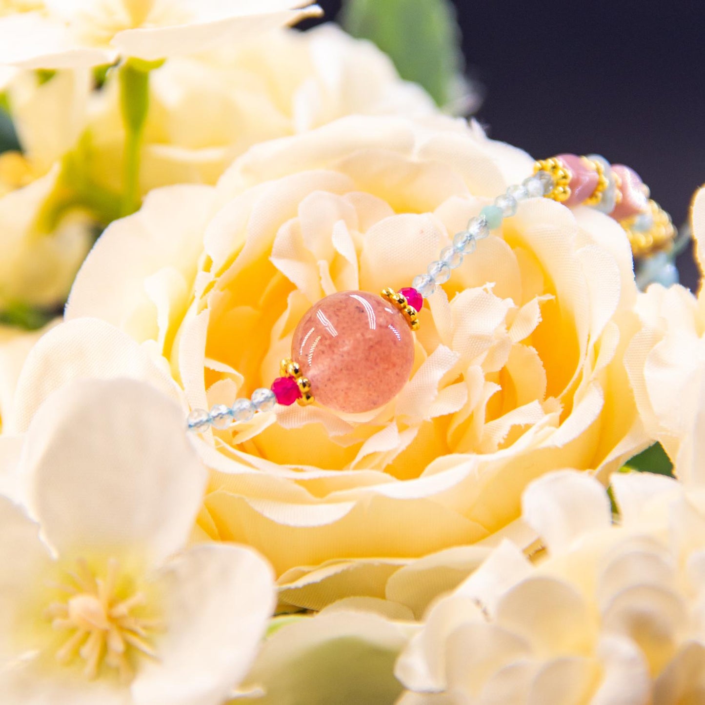 Aqua & Pink Gemstone Delight Necklace