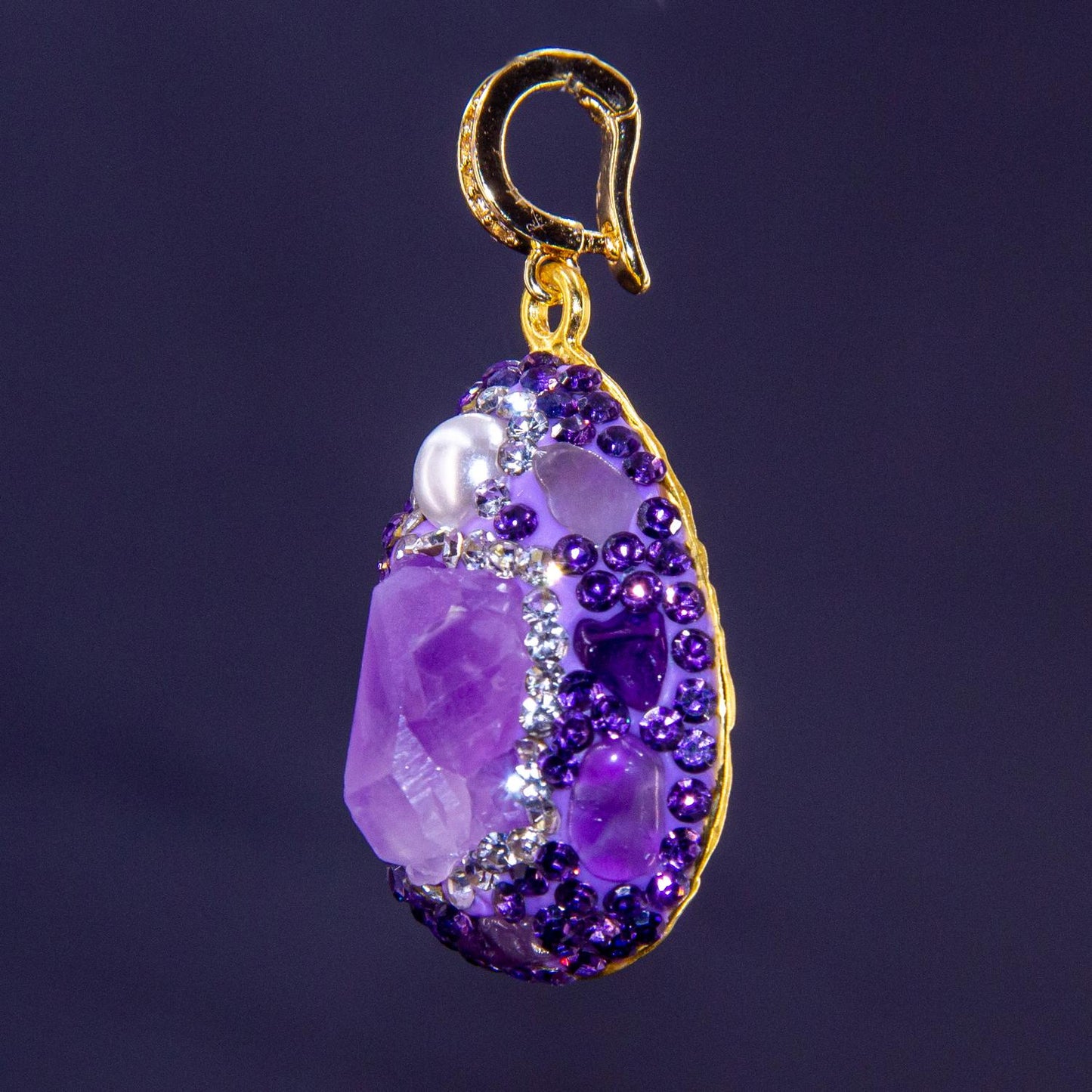 Amethyst Fantasy Pearl Pendant- A Dazzling Fusion of Nature and Luxury