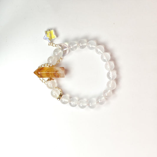 Golden Radiance on Snow No.91-CrystalNum