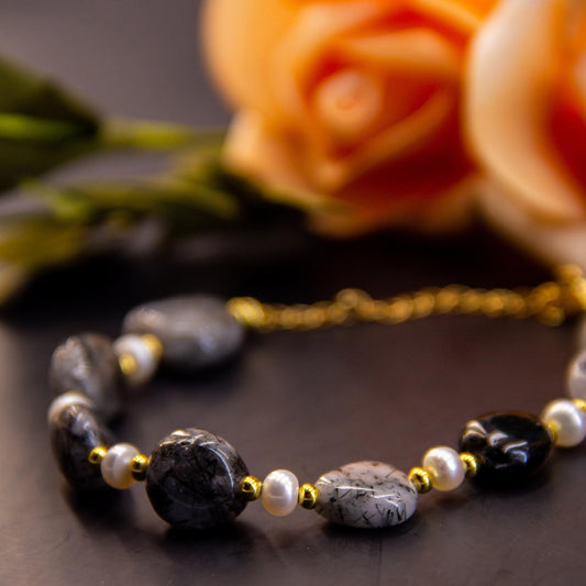 Black Rutilated Quartz Bracelet – Power & Protection