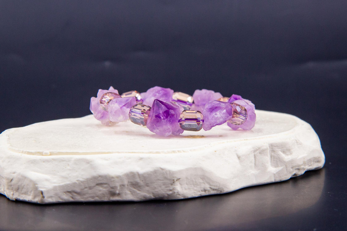 Amethyst Bead Bracelet