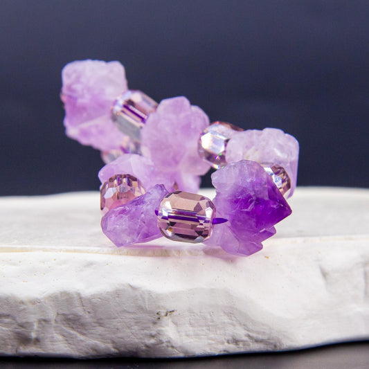 Amethyst Bead Bracelet