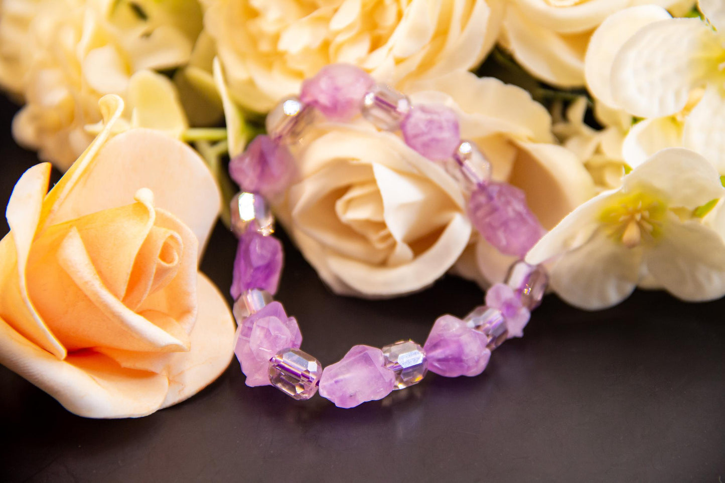 Amethyst Bead Bracelet