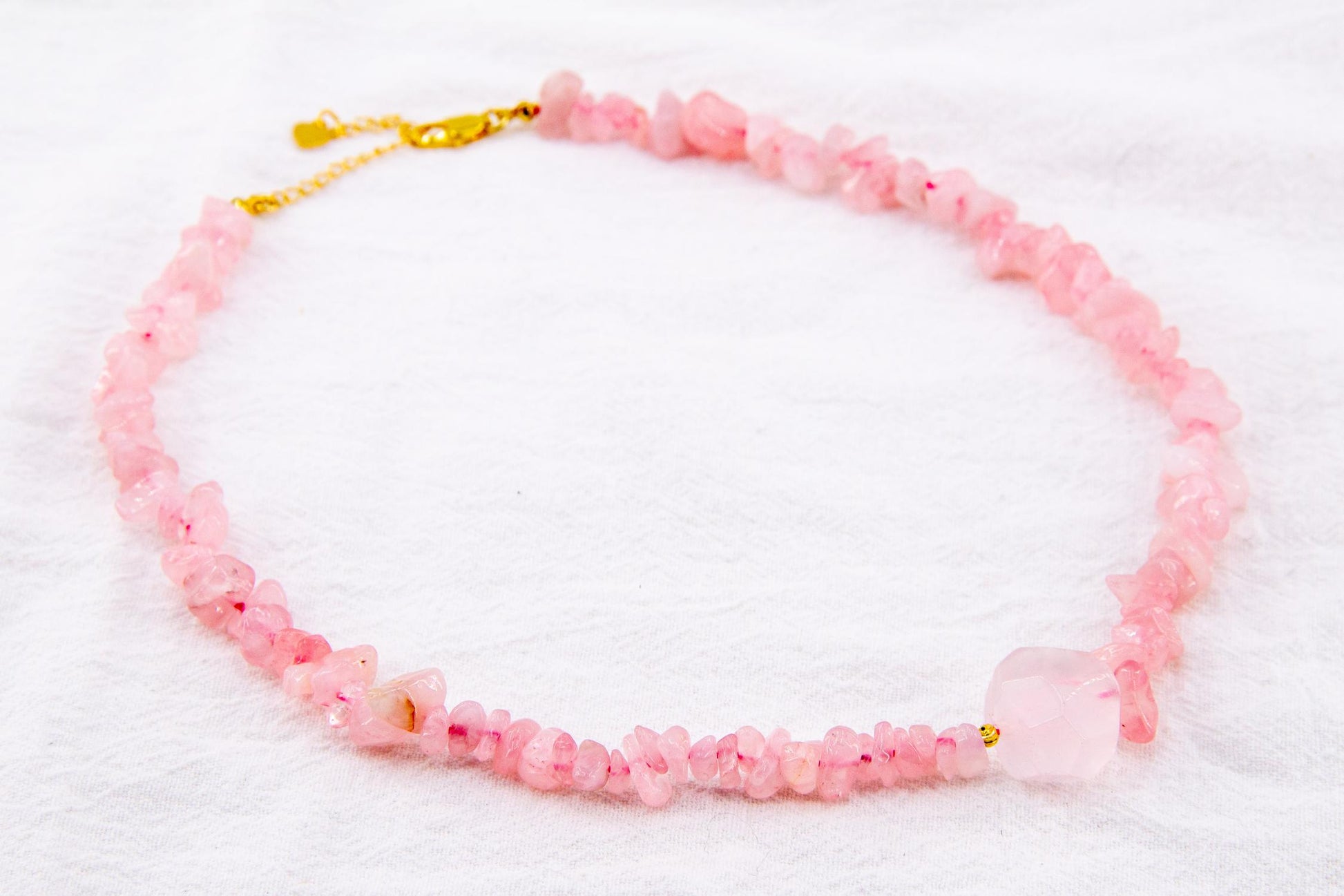 Rose Quartz Fragment Necklace